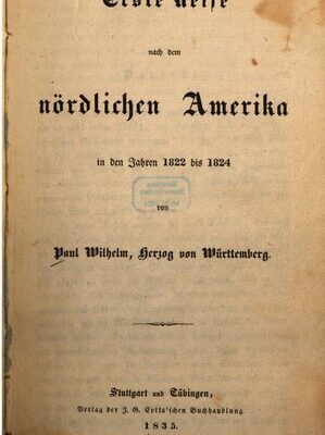 خرید و دانلود نسخه کامل کتاب Erste Reise nach dem nördlichen Amerika in den Jahren 1822 bis 1824