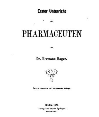 خرید و دانلود نسخه کامل کتاب Erster Unterricht des Pharmaceuten in 99 Lectionen