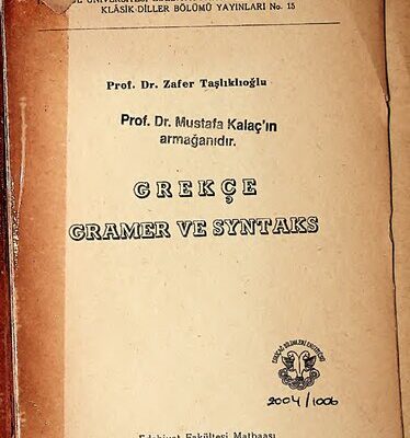 خرید و دانلود نسخه کامل کتاب Eski Yunanca, Grekçe Gramer ve Syntaks
