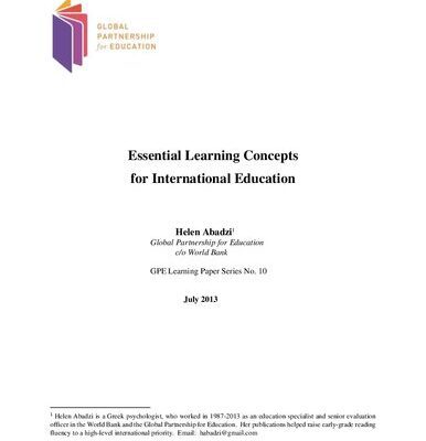 خرید و دانلود نسخه کامل کتاب Essential Learning Concepts  for International Education