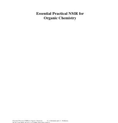 خرید و دانلود نسخه کامل کتاب Essential Practical NMR for Organic Chemistry