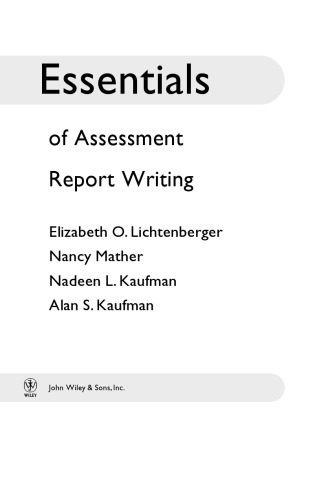 خرید و دانلود نسخه کامل کتاب Essentials of Assessment Report Writing (Essentials of Psychological Assessment)_68cf50644a762.jpeg خرید و دانلود نسخه کامل کتاب Essentials of Assessment Report Writing (Essentials of Psychological Assessment)