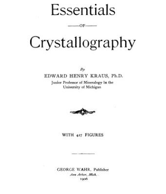 خرید و دانلود نسخه کامل کتاب Essentials of crystallography