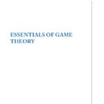 خرید و دانلود نسخه کامل کتاب Essentials of game theory
