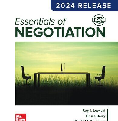 خرید و دانلود نسخه کامل کتاب Essentials of Negotiation. 2024 Release