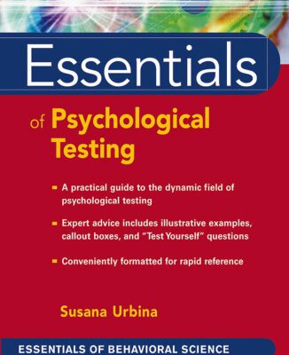 خرید و دانلود نسخه کامل کتاب Essentials of Psychological Testing