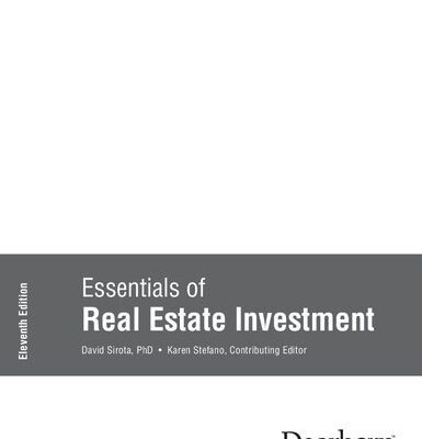 خرید و دانلود نسخه کامل کتاب Essentials of Real Estate Investment, Eleventh Edition