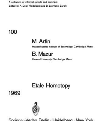 خرید و دانلود نسخه کامل کتاب Etale Homotopy