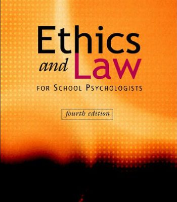 خرید و دانلود نسخه کامل کتاب Ethics and Law for School Psychologists 4th Edition
