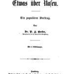خرید و دانلود نسخه کامل کتاب Etwas über Nasen. Ein populärer Vortrag