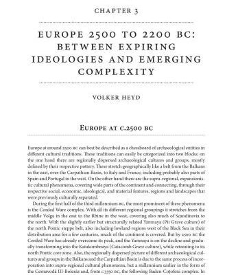 خرید و دانلود نسخه کامل کتاب Europe 2500 to 2200 BC: Between Expiring Ideologies and Emerging Complexity