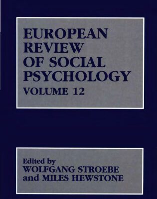 خرید و دانلود نسخه کامل کتاب European Review of Social Psychology (Volume 12)