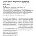 خرید و دانلود نسخه کامل کتاب Evaluated kinetic and photochemical data for atmospheric chemistry: Volume I – gas phase reactions of Ox, HOx, NOx and SOx species