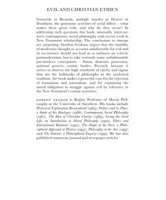 خرید و دانلود نسخه کامل کتاب Evil and Christian Ethics (New Studies in Christian Ethics)