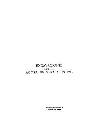 خرید و دانلود نسخه کامل کتاب Excavaciones en el ágora de Gerasa en 1983