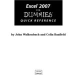 خرید و دانلود نسخه کامل کتاب Excel 2007 For Dummies Quick Reference