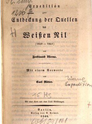 خرید و دانلود نسخه کامل کتاب Expedition zur Entdeckung der Quellen des Weißen Nil (1840-1841)
