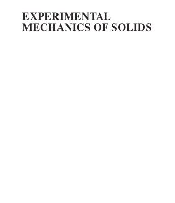 خرید و دانلود نسخه کامل کتاب Experimental Mechanics of Solids