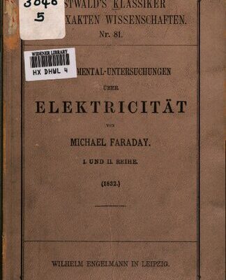 خرید و دانلود نسخه کامل کتاب Experimental-Untersuchungen über Elektrizität (1832)