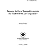 خرید و دانلود نسخه کامل کتاب Exploring the use of balanced scorecards in a Swedish health care organization