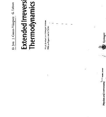 خرید و دانلود نسخه کامل کتاب Extended irreversible thermodynamics