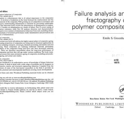 خرید و دانلود نسخه کامل کتاب Failure Analysis and Fractography of Polymer Composites (Woodhead Publishing in Materials)