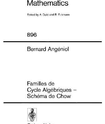 خرید و دانلود نسخه کامل کتاب Familles de Cycles Algebriques – Schema de Chow