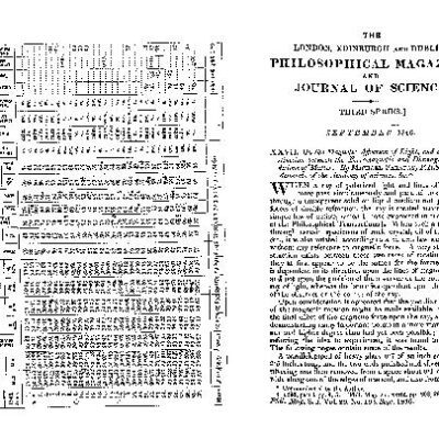 خرید و دانلود نسخه کامل کتاب Faraday On the Magnetic Affection of Light and on the Distinction between the Ferromagnetic and Diamagneiic Conditions of Matter