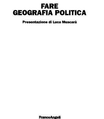 خرید و دانلود نسخه کامل کتاب Fare geografia politica