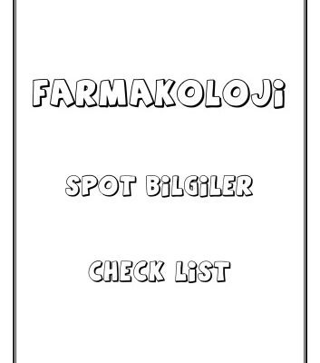 خرید و دانلود نسخه کامل کتاب Farmakoloji Spot Bilgiler Check List
