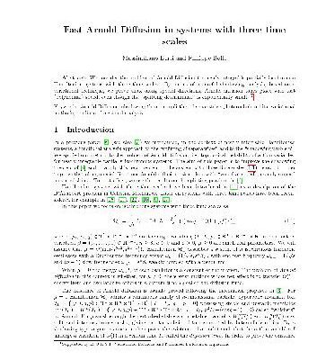 خرید و دانلود نسخه کامل کتاب Fast Arnold diffusion in systems with three time scales