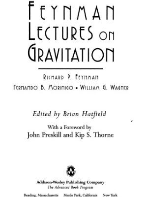 خرید و دانلود نسخه کامل کتاب Feynman Lectures On Gravitation