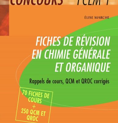 خرید و دانلود نسخه کامل کتاب Fiches de revision en chimie generale et organique (PCEM1)
