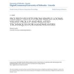 خرید و دانلود نسخه کامل کتاب Figured velvets from simple looms: velvet pick-up and related techniques for handweavers
