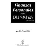 خرید و دانلود نسخه کامل کتاب Finanzas Personales Para Dummies