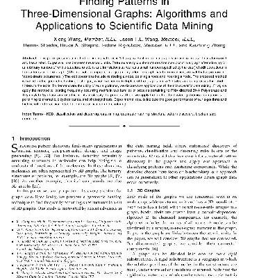خرید و دانلود نسخه کامل کتاب Finding Patterns in Three-Dimensional Graphs: Algorithms and Applications to Scientific Data Mining