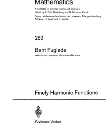 خرید و دانلود نسخه کامل کتاب Finely Harmonic Functions