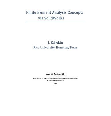 خرید و دانلود نسخه کامل کتاب Finite Element Analysis Concepts: Via SolidWorks Simulation