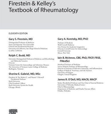 خرید و دانلود نسخه کامل کتاب Firestein & Kelley’s Textbook of Rheumatology