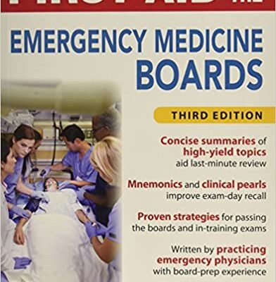خرید و دانلود نسخه کامل کتاب First Aid for the Emergency Medicine Boards (3rd Edition) – Original PDF