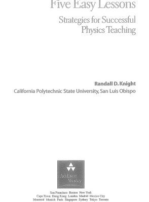 خرید و دانلود نسخه کامل کتاب Five Easy Lessons: Strategies for Successful Physics Teaching