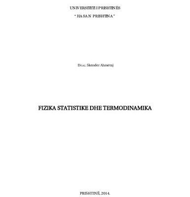 خرید و دانلود نسخه کامل کتاب Fizika Statistike dhe Termodinamika