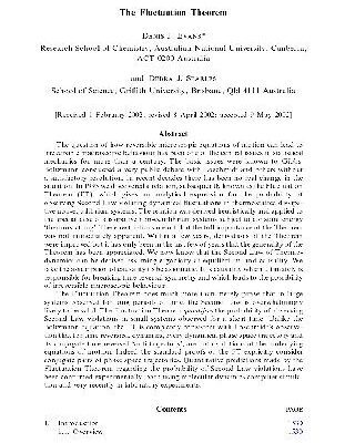 خرید و دانلود نسخه کامل کتاب Fluctuation theorem