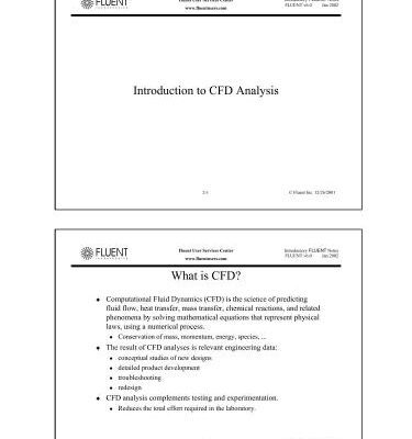خرید و دانلود نسخه کامل کتاب Fluent. Introduction to CFD Analysis
