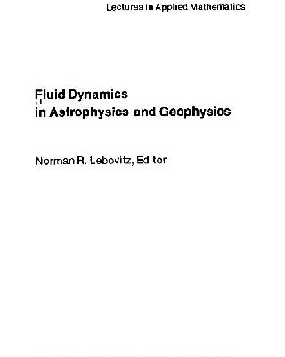 خرید و دانلود نسخه کامل کتاب Fluid Dynamics in Astrophysics and Geophysics