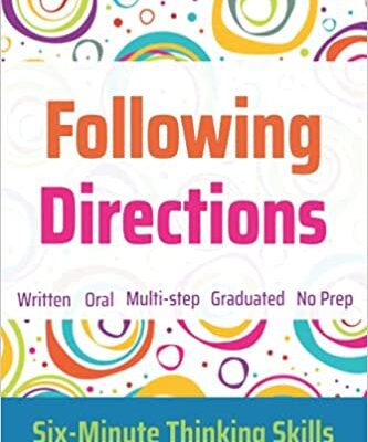 خرید و دانلود نسخه کامل کتاب Following Directions (Grades 3-6 + SPED): Six-Minute Thinking Skills –  +  Pdf