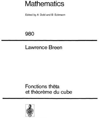 خرید و دانلود نسخه کامل کتاب Fonctions theta et theoreme du cube