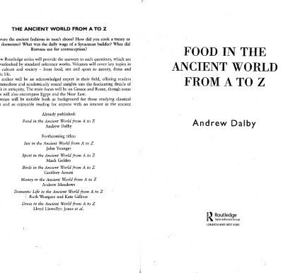 خرید و دانلود نسخه کامل کتاب Food in the Ancient World from A to Z