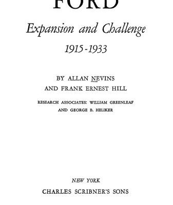 خرید و دانلود نسخه کامل کتاب Ford: Expansion and Challenge: 1915-1933