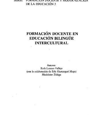 خرید و دانلود نسخه کامل کتاب Formación docente en Educación Bilingüe Intercultural (EBI)